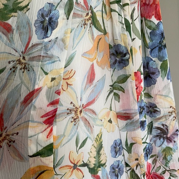 SOLD Calvin Klein Floral Midi Dress - Picture 8 of 9